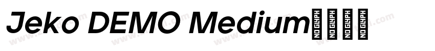 Jeko DEMO Medium字体转换